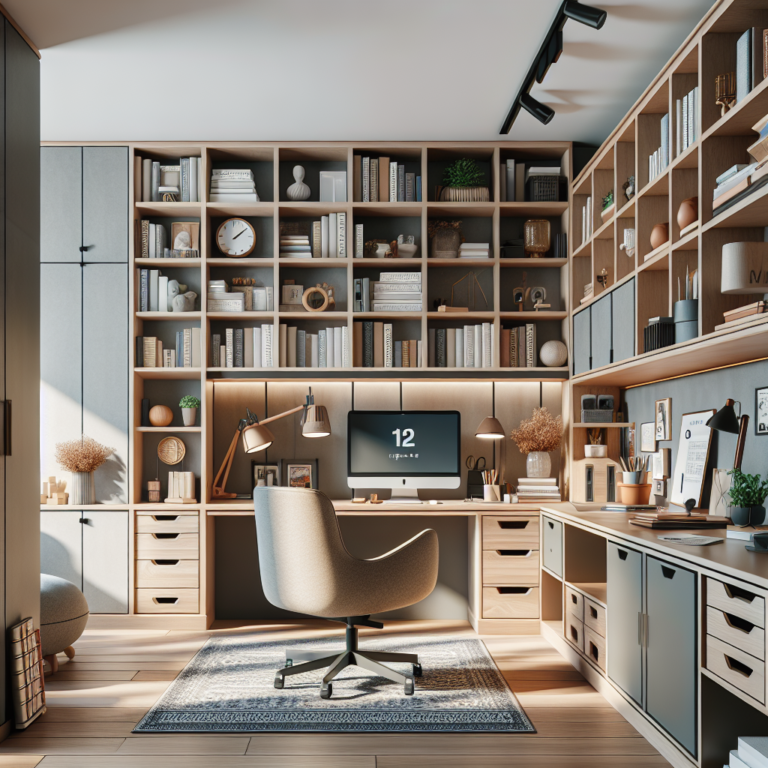 How to Create a Home Office with Built-In Shelving and StorageBuildNet